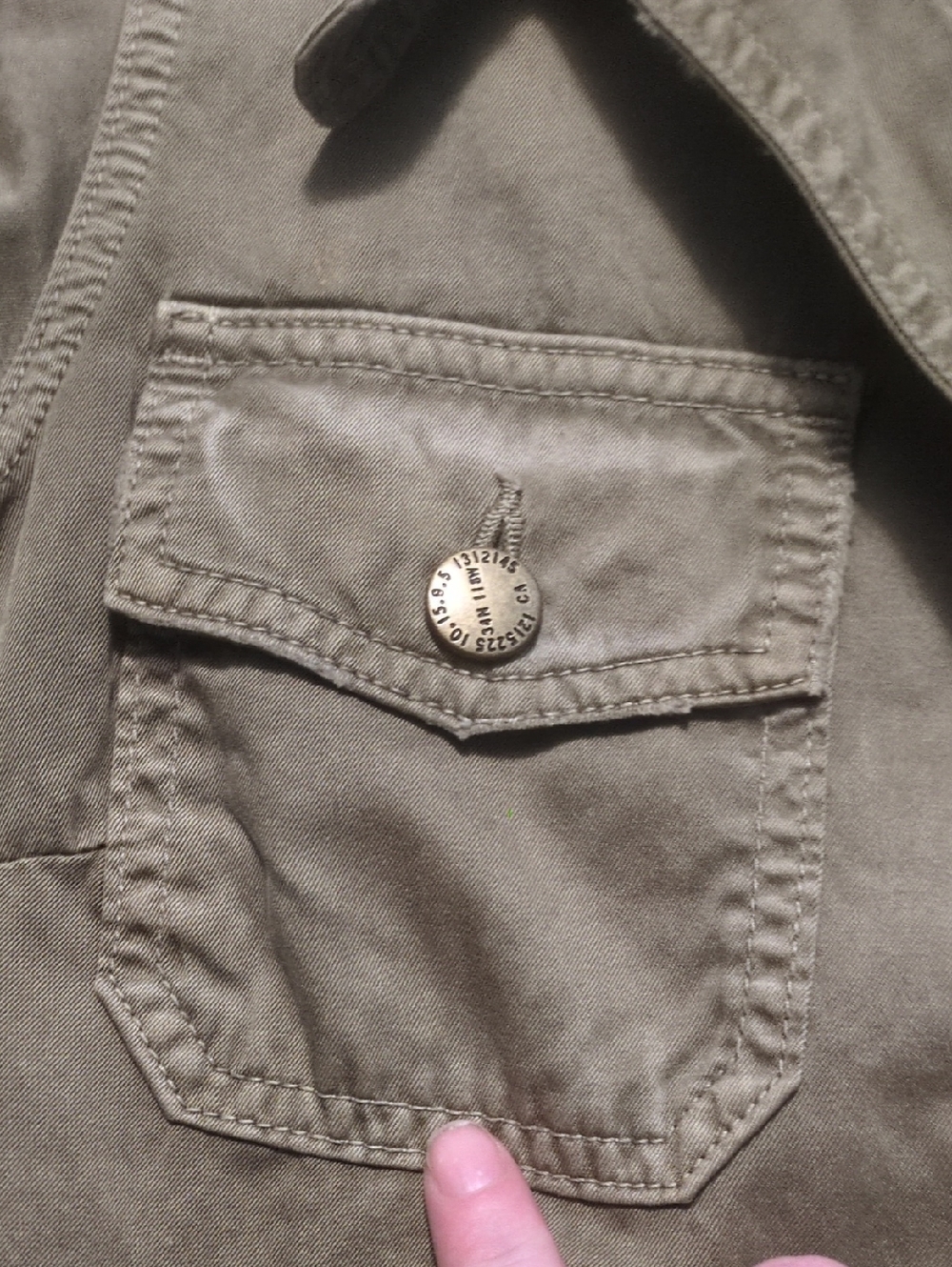 Current/Elliott The Commander Jacket In Army Green Size 1 - Picture 3 of 6